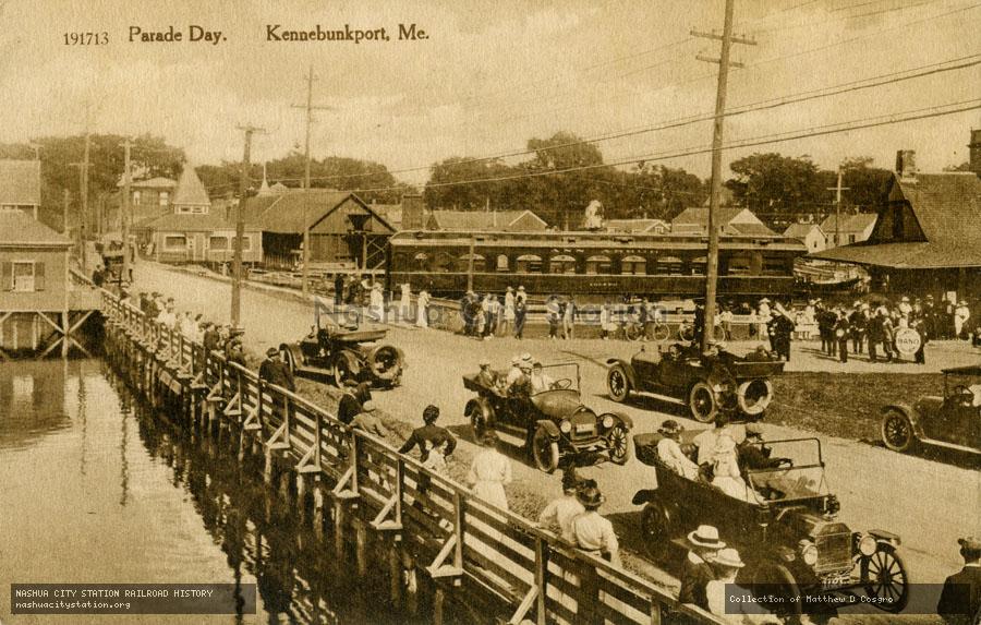 Postcard: Parade Day, Kennebunkport, ME